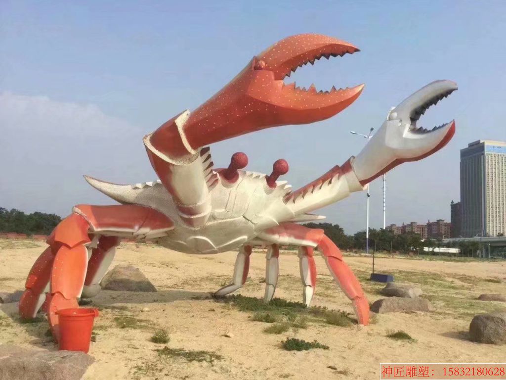 不锈钢大螃蟹雕塑 螃蟹雕塑图片