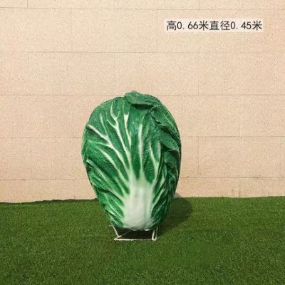 白菜雕塑价格，绿白菜雕塑图片